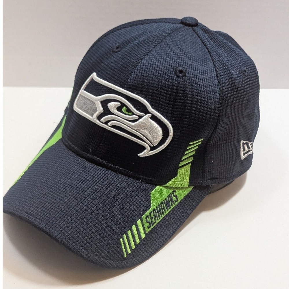 Seattle Seawaks New Era College Blue Sideline Hat Cap 39Thirty - L/XL